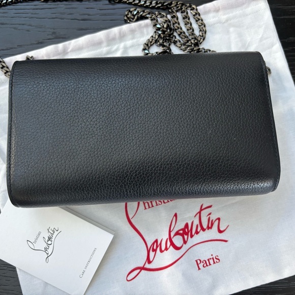 Christian Louboutin Paloma Black Chain Wallet $1590 - Picture 11 of 12